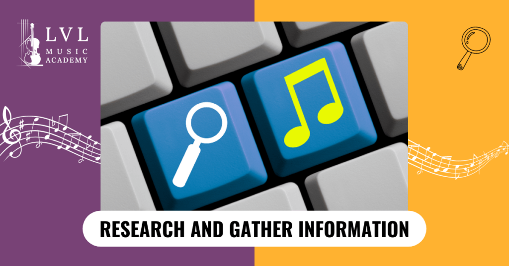 research and gather information for best music school