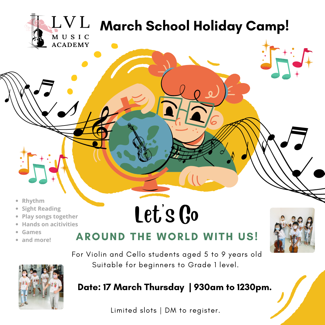 Music school holiday camp March 2022