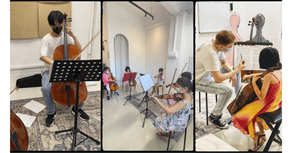 cello music studio at LVL Music Academy