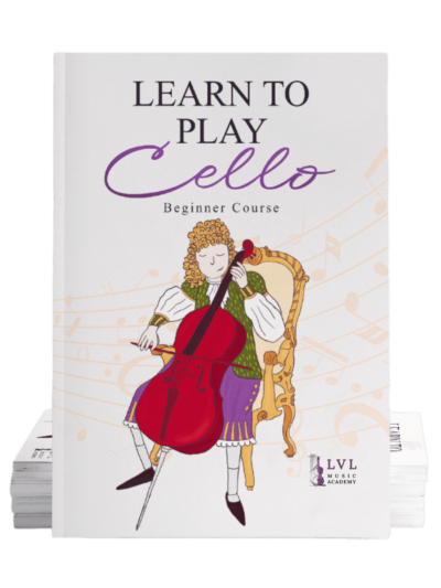 learn to play cello beginner book by LVL Music Academy